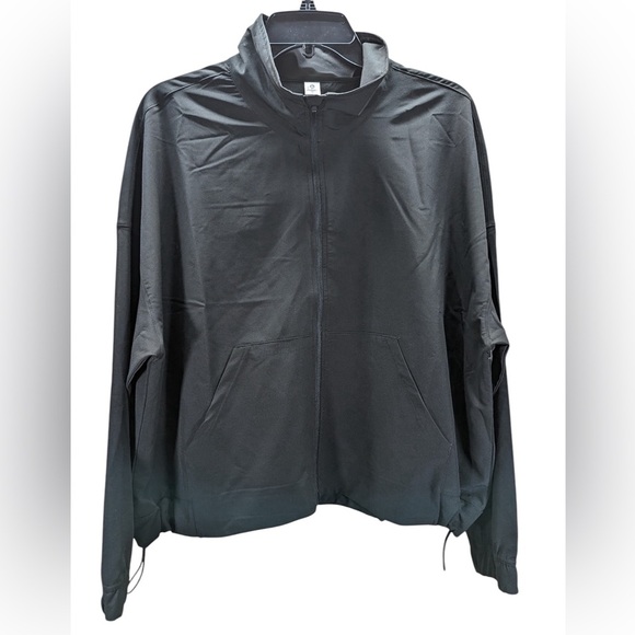 90 degree black lightweight yoga jacket with pockets size L NWOT - Picture 1 of 6